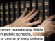 Texas’ new list of required readings for public schools, which includes biblical stories and excerpts, will begin to take effect in 2030. AP Photo/David Goldman